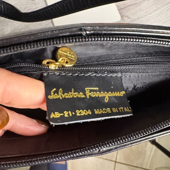 Salvatore Ferragamo Black Shoulder Bag